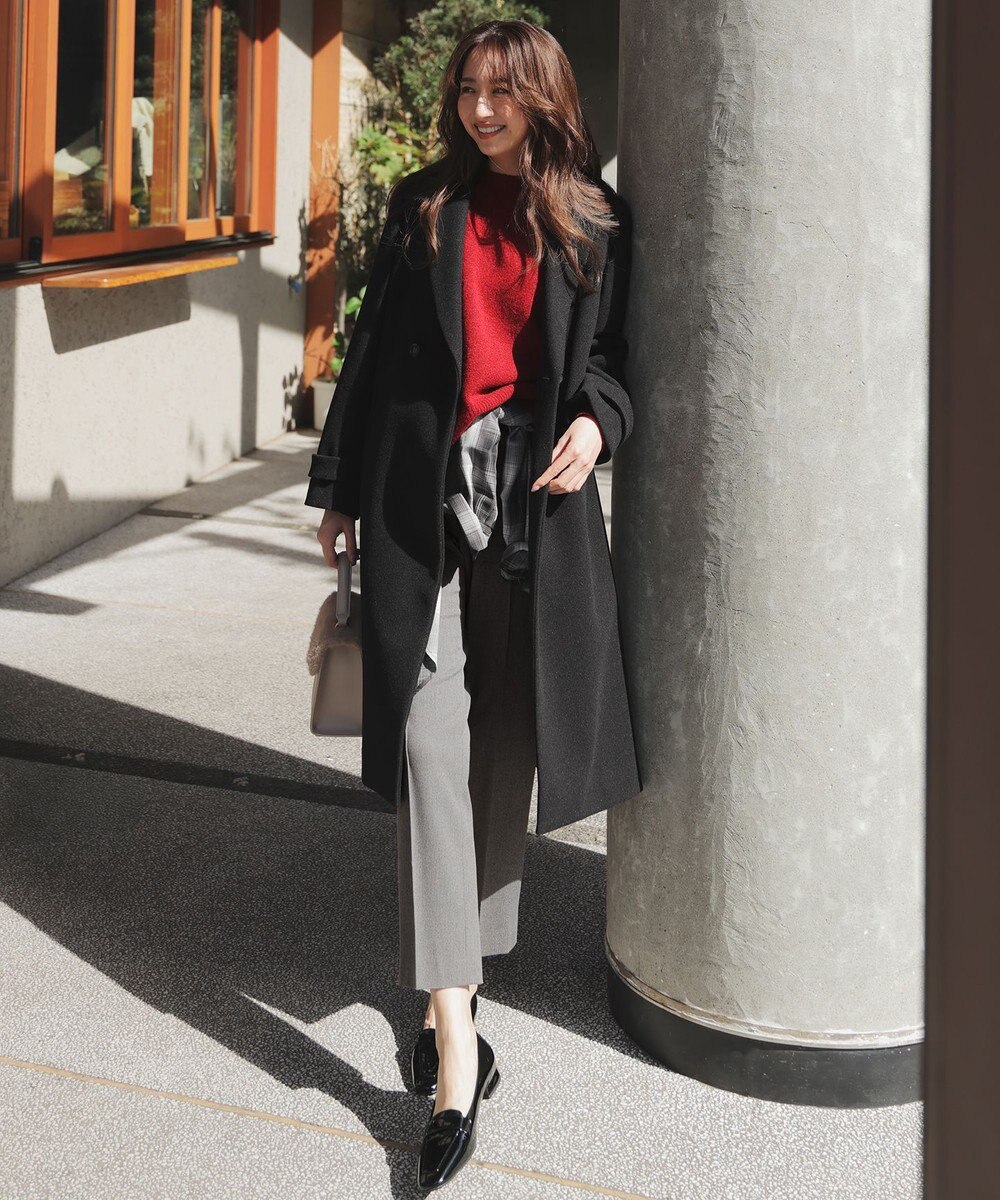 ANY SIS ボートネックAir ニット 