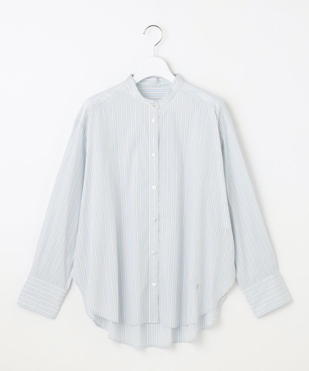 自由区 L 【スタイリストコラボ・洗える】SOMELOSバンドカラー シャツ 