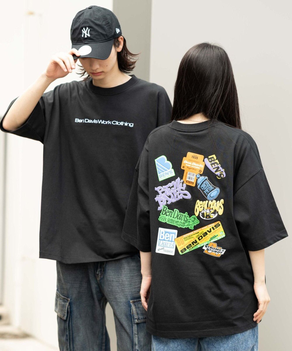 WEGO 【ユニセックス着用ITEM/SMLサイズ展開】別注BENDAVISクールタッチグラフィックT（SS） 