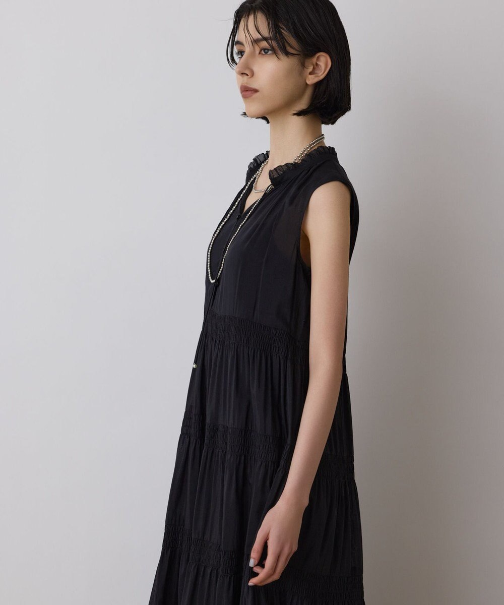 GRACE CONTINENTAL ティアードマキシカフタンワンピース 