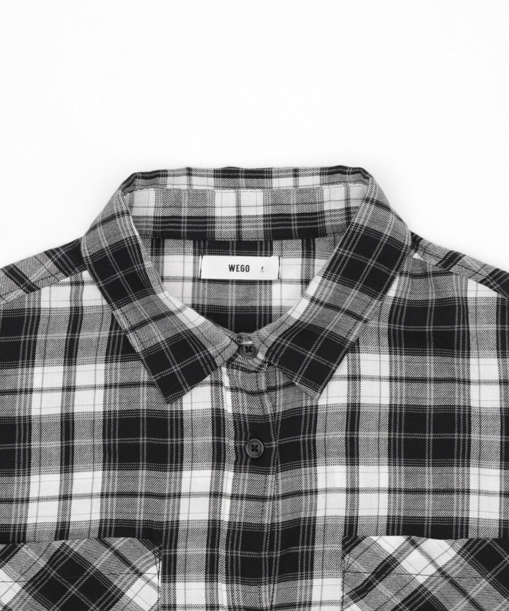 WEGO チェックショートシャツ 