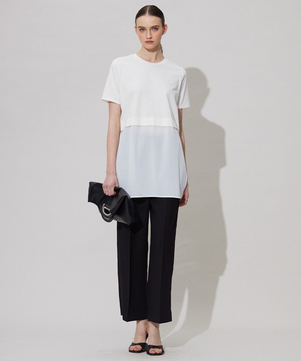 ICB L 【新色追加・UVケア・接触冷感・速乾・防シワ・洗える】 FluidBackSatin  ワイドパンツ 