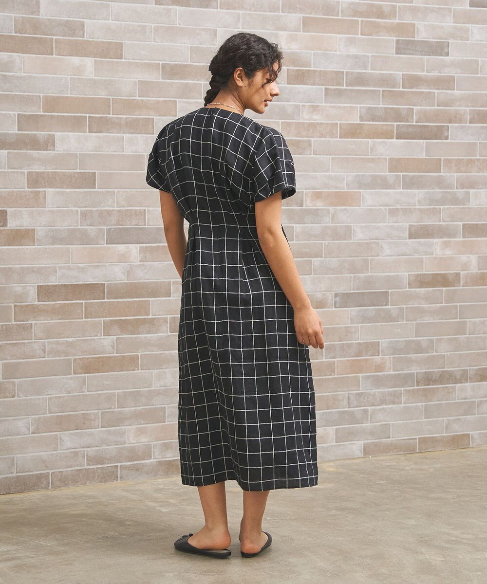 J.PRESS YORK STREET 【WOMEN】リネンライクイージーフィット ワンピース 