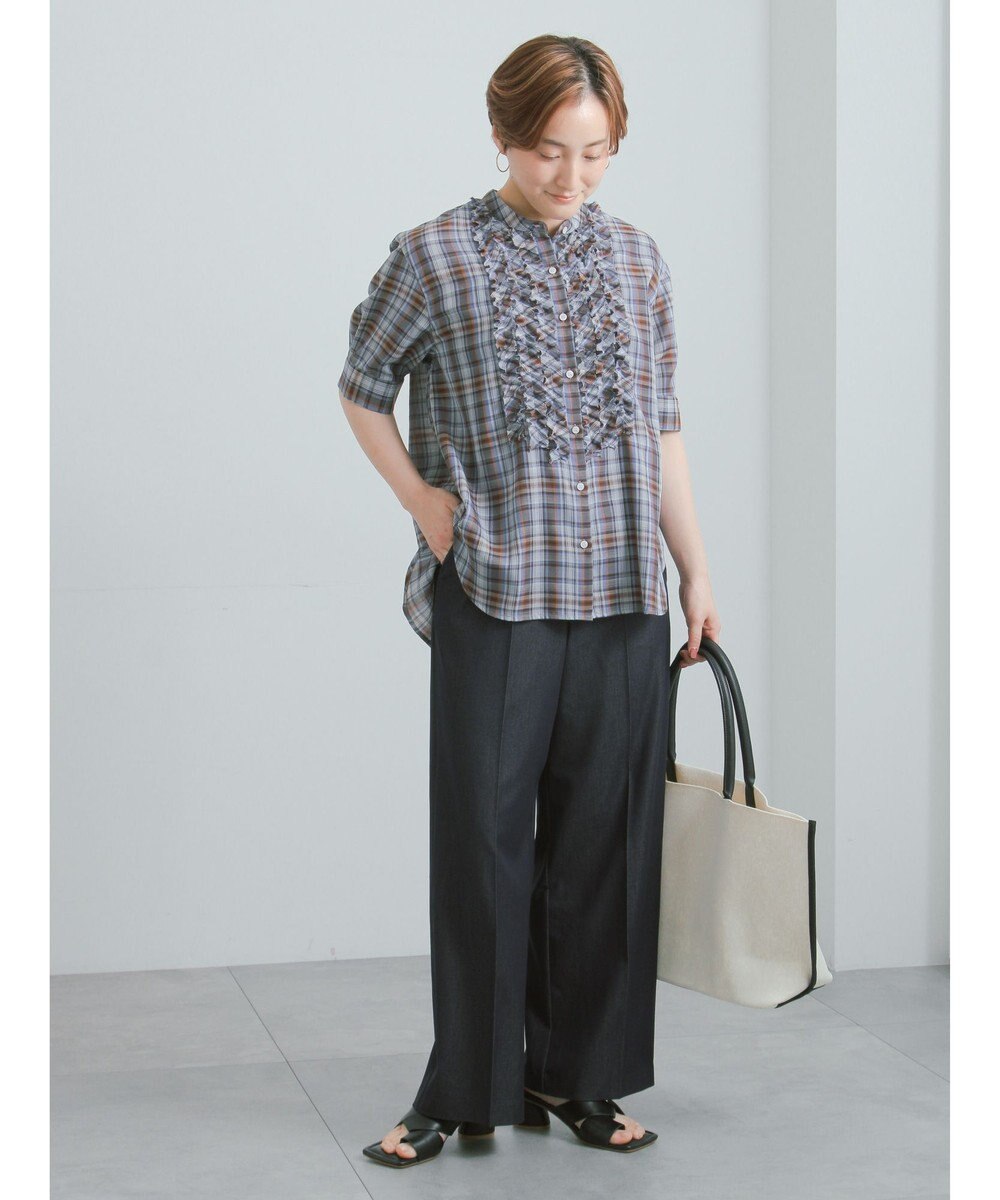 Te chichi チェックフリルブラウス《2026 SUMMER LOOK item》 