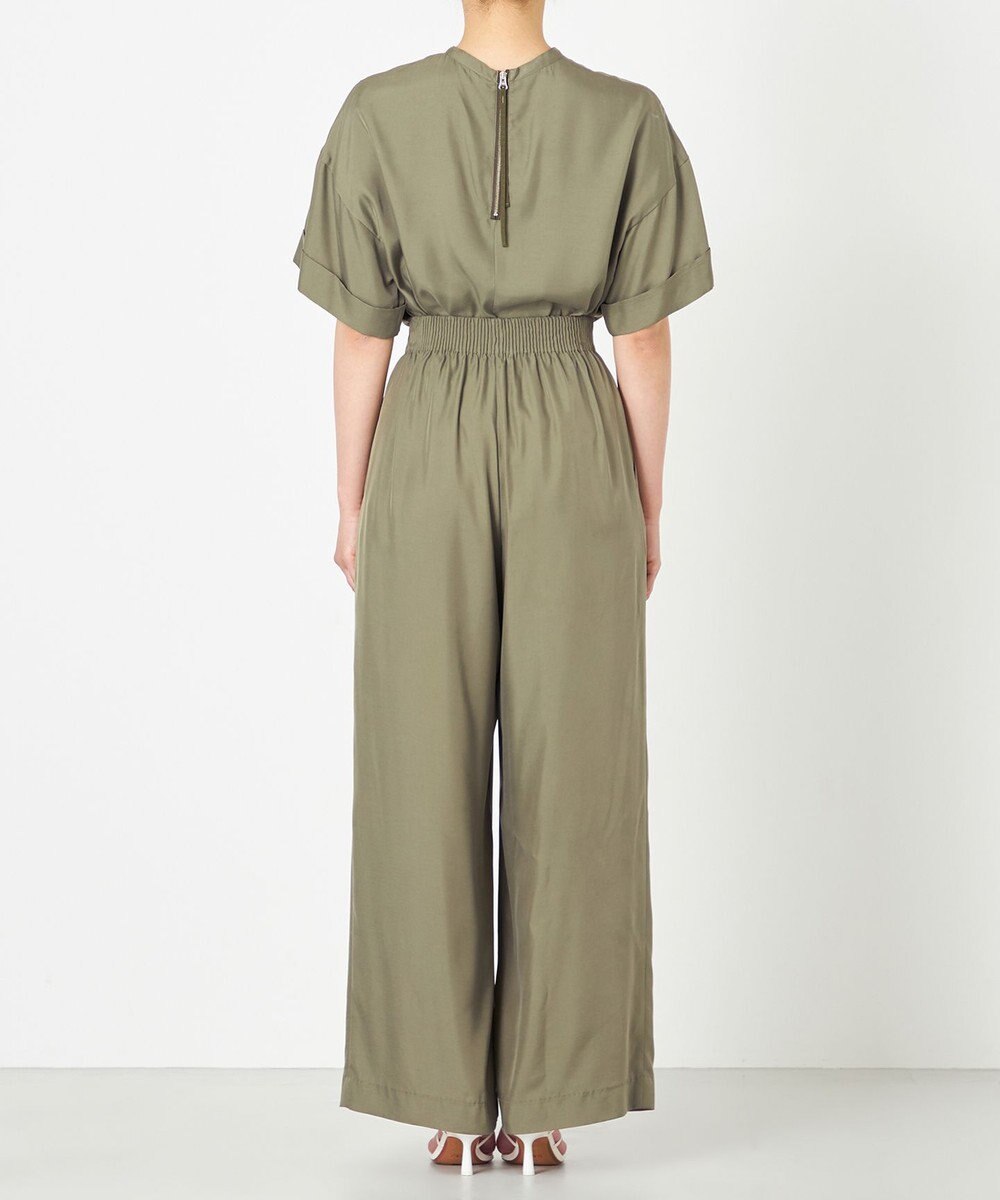 NAVE 【ReNAVE・セットアップ可/洗える/UVケア/接触冷感】フィブリルシャンブレー ワイドパンツ 