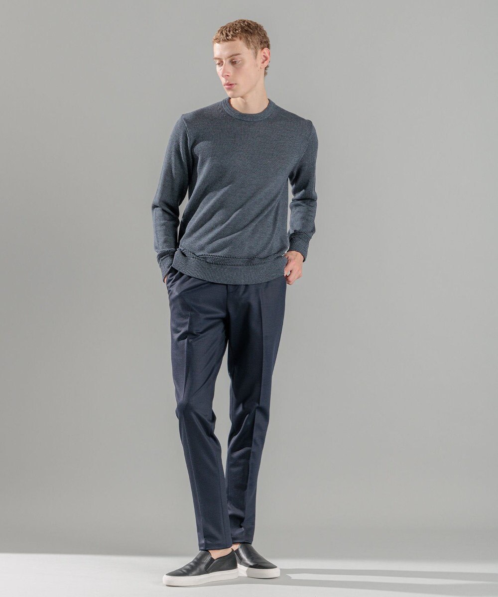 JOSEPH HOMME 【洗える】ハイツイストコード　クルーネックニット 