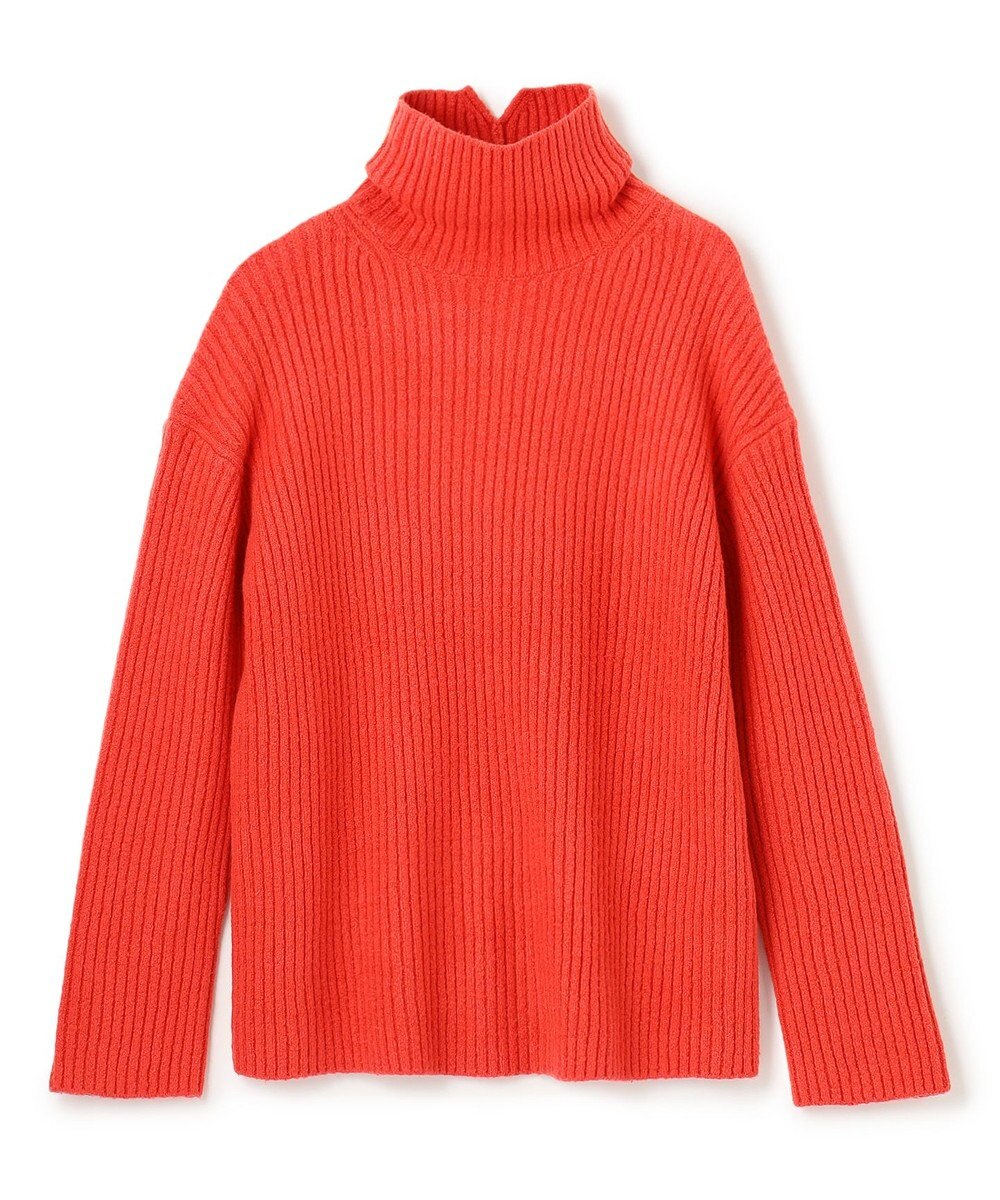 BEIGE， 【洗える】BERTAINA /  配色リンキングタートルネックニット 