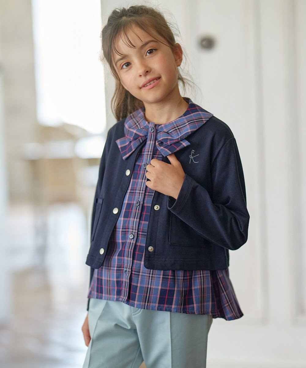 組曲 KIDS 【110-140㎝】スナップボタン カーディガン 