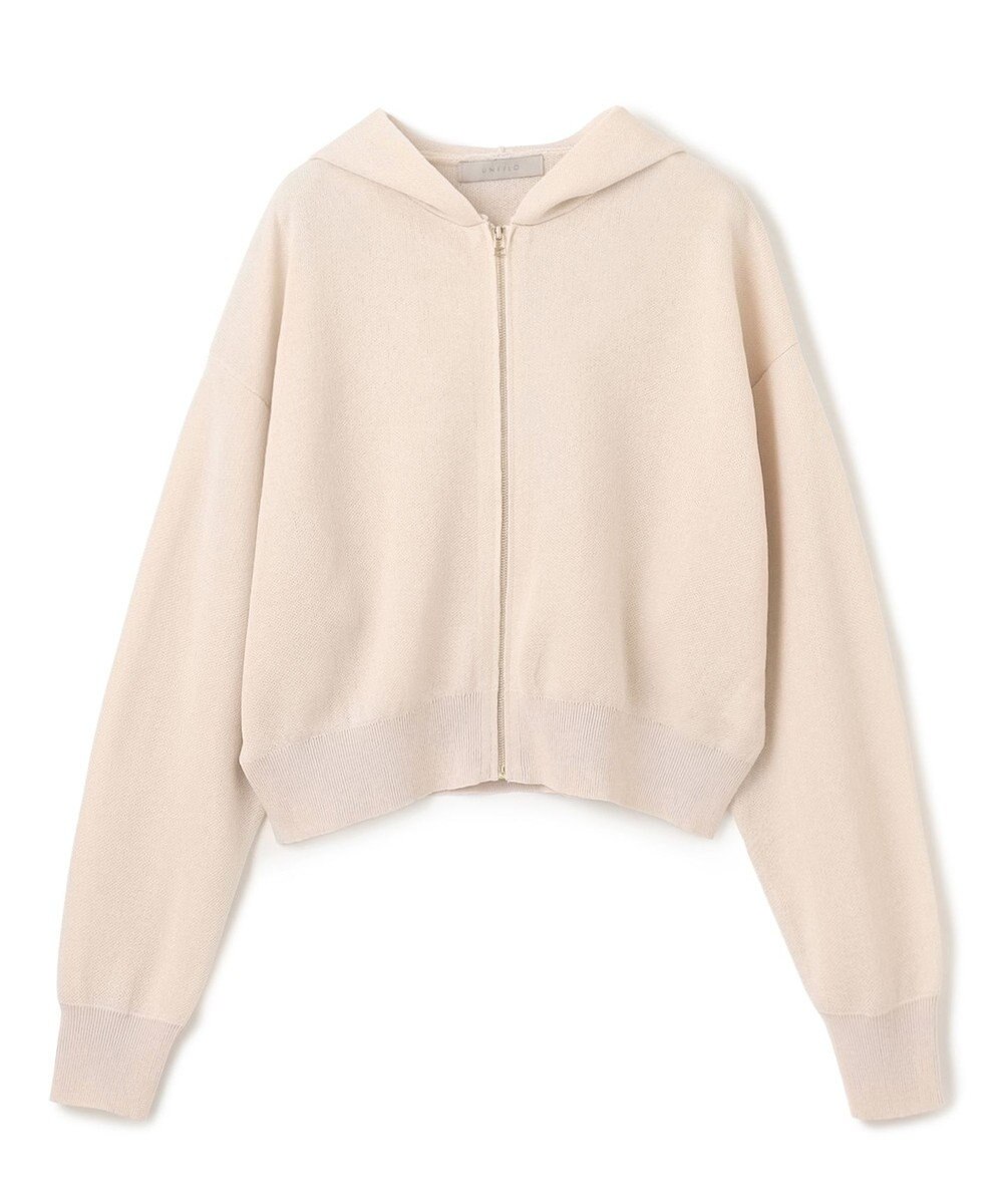 UNFILO シアーダンボールニット ZIPフーディ 