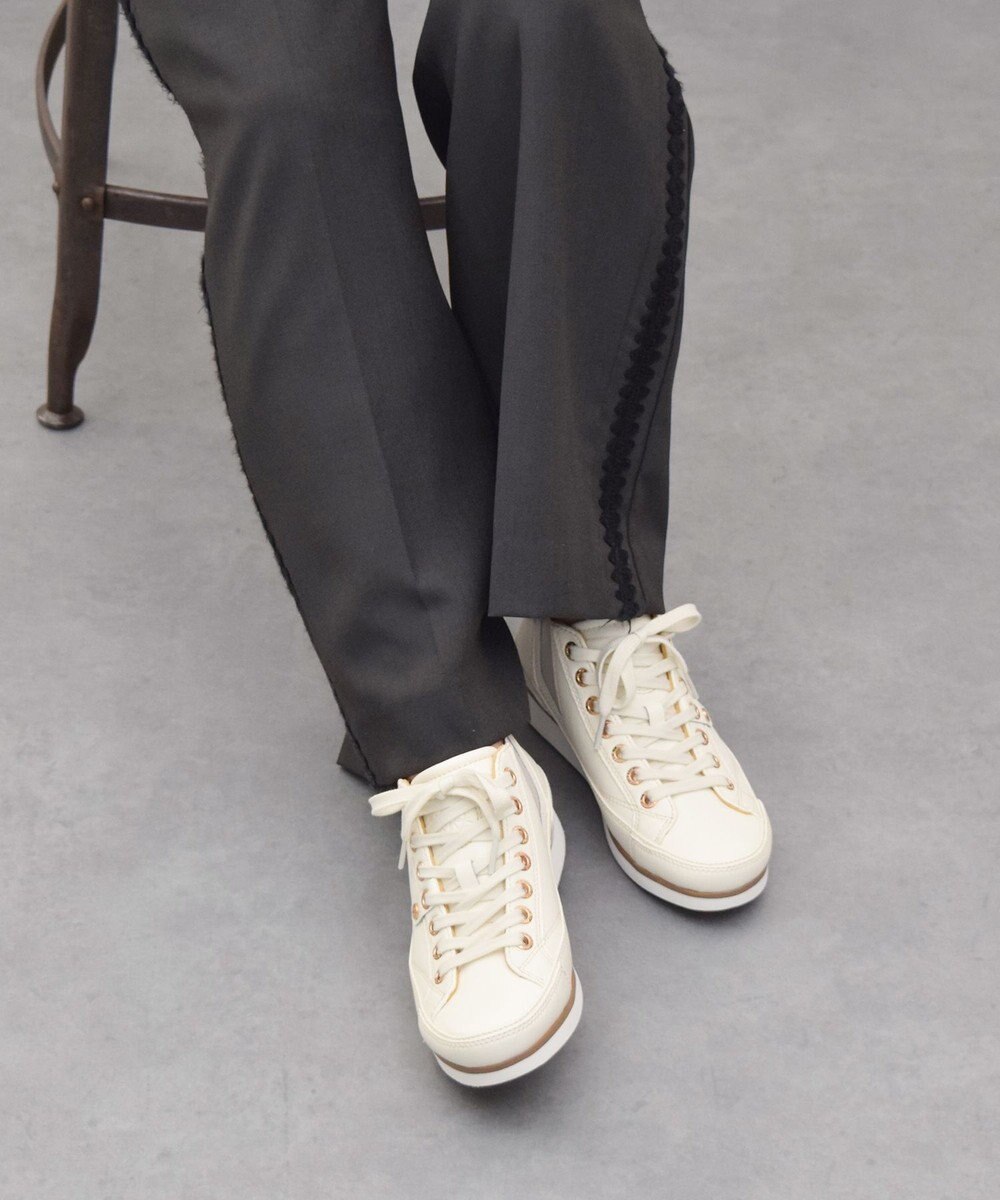 INTER-CHAUSSURES 【BUSSOLA】サイドゴアミドルカットスニーカー 