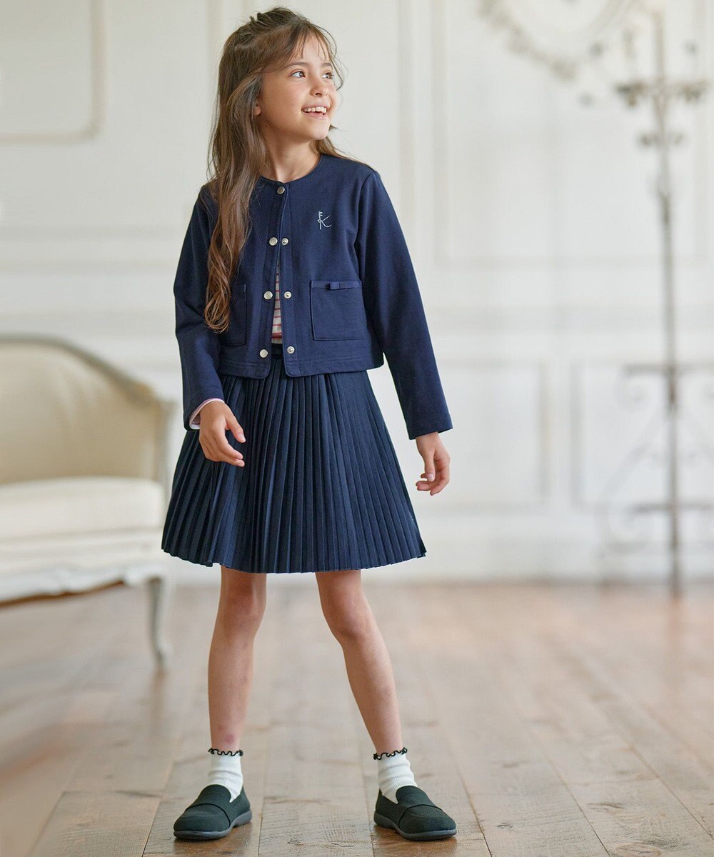 組曲 KIDS 【110-140㎝】スナップボタン カーディガン 