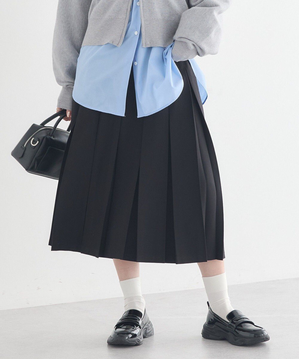 earth music&ecology タックプリーツミディスカート 