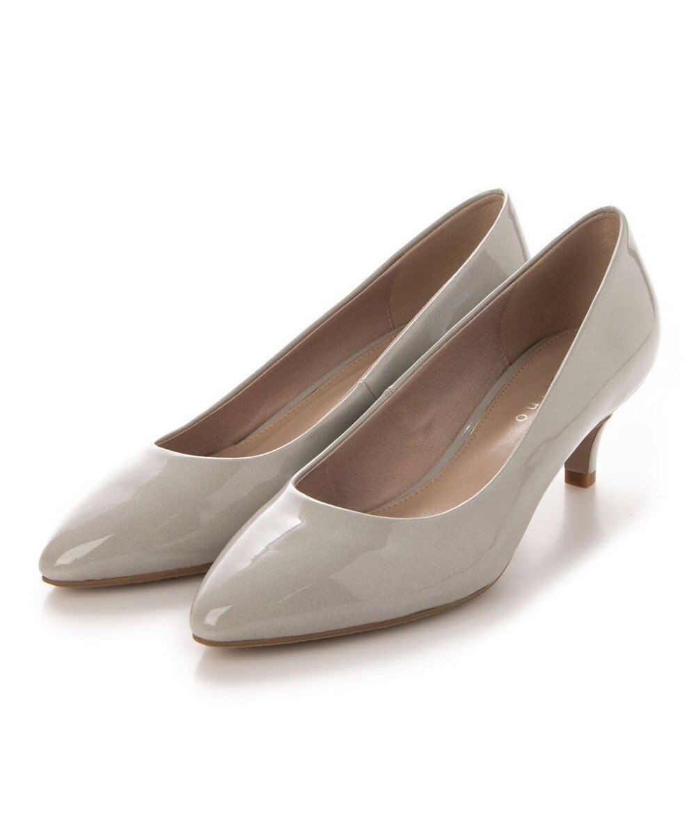 MODE ET JACOMO <carino>【レイン対応】エナメルプレーンパンプス 