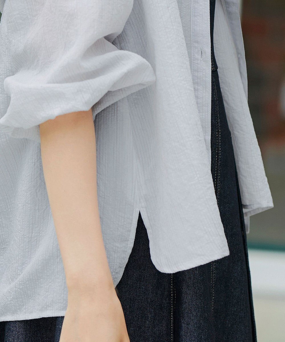 Tiaclasse L 【洗える】シアーパーカーカーディガン 