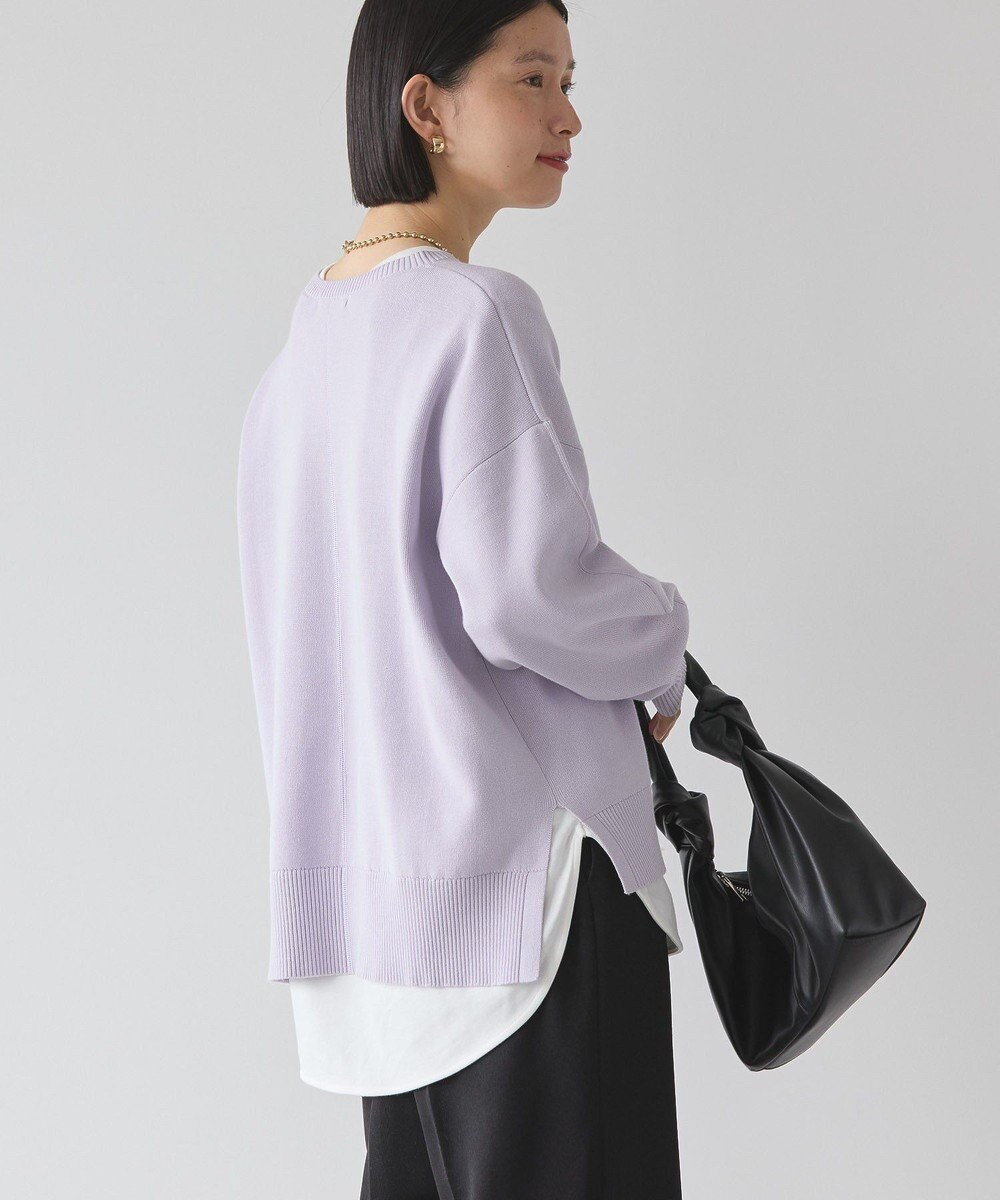 AMERICAN HOLIC 袖ボリュームサイドスリットニットプルオーバー 