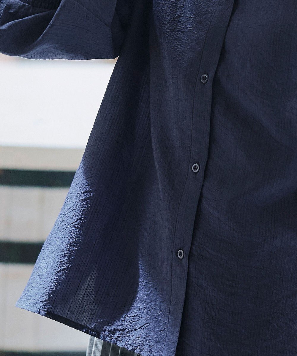 Tiaclasse L 【洗える】シアーパーカーカーディガン 