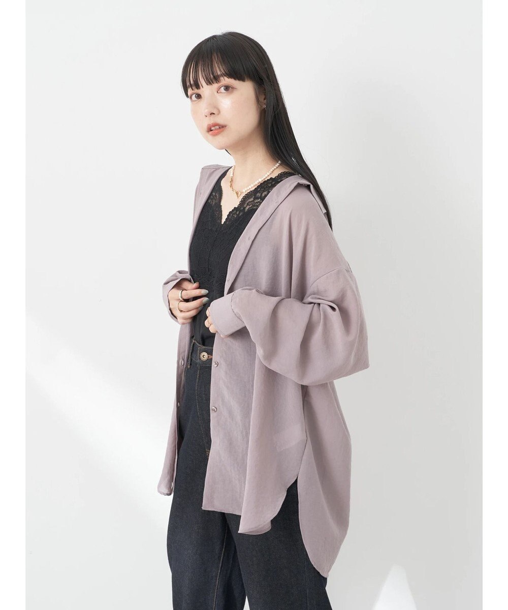 earth music&ecology シアーボーイズライクシャツ 