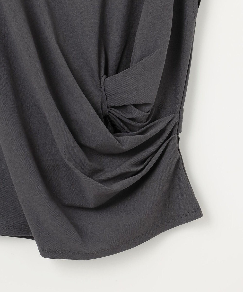 23区 【SLOW/一部店舗限定】MVSコットン カシュクールデザイン Tシャツ 