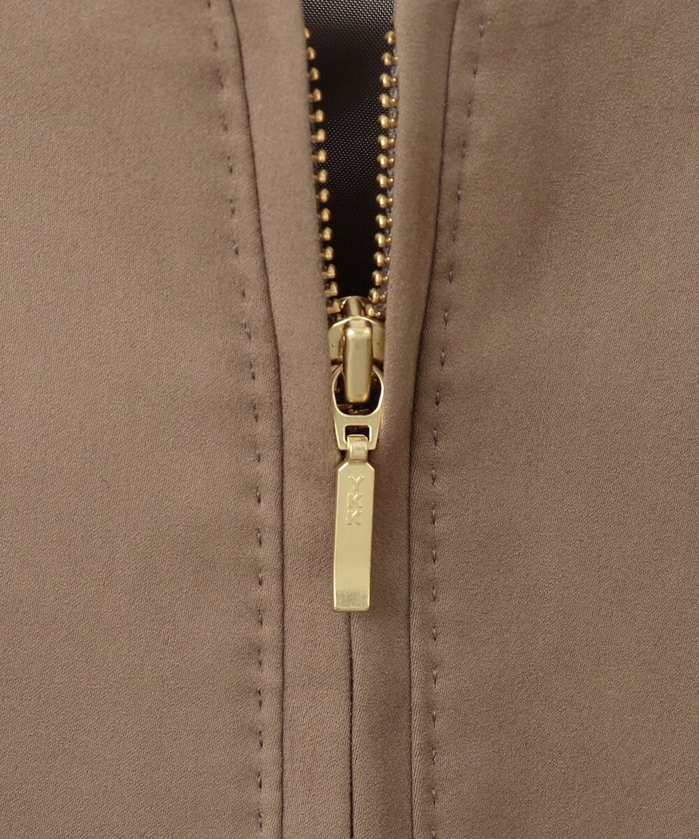 J.PRESS LADIES L 【洗える】シルセームスエード ブルゾン 