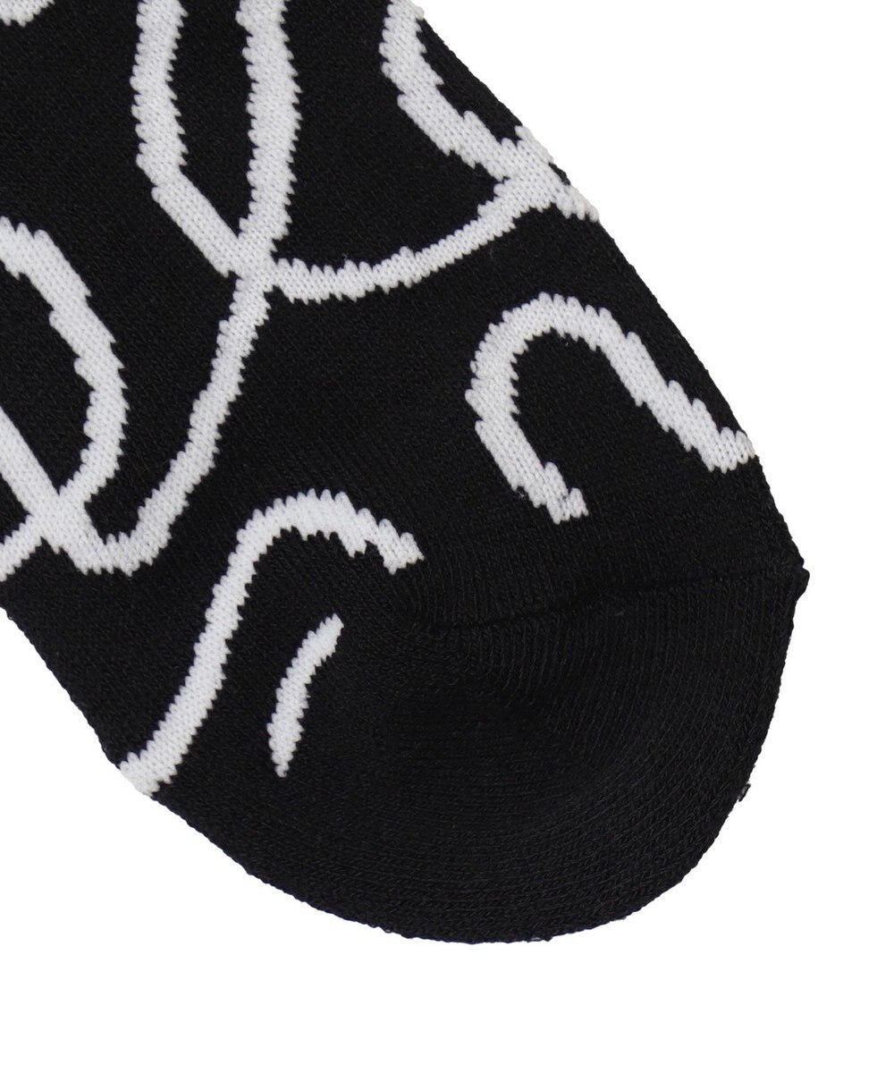 WEGO ニュアンスリブ底パイルクルーソックス 