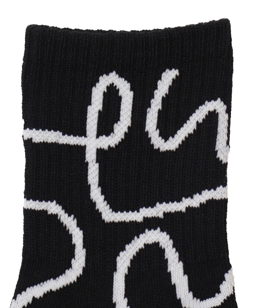 WEGO ニュアンスリブ底パイルクルーソックス 