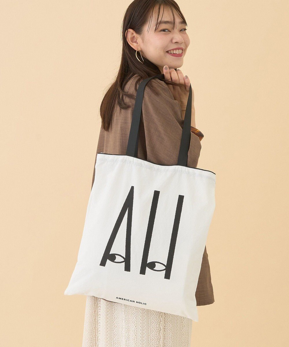 AMERICAN HOLIC カラーハンドルホリホリトートバッグ 