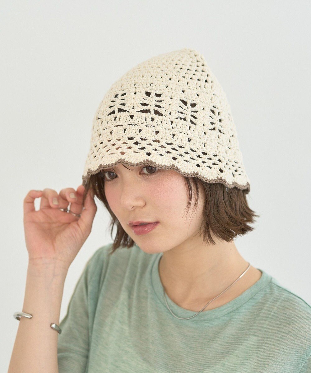 earth music&ecology クロッシェハット 