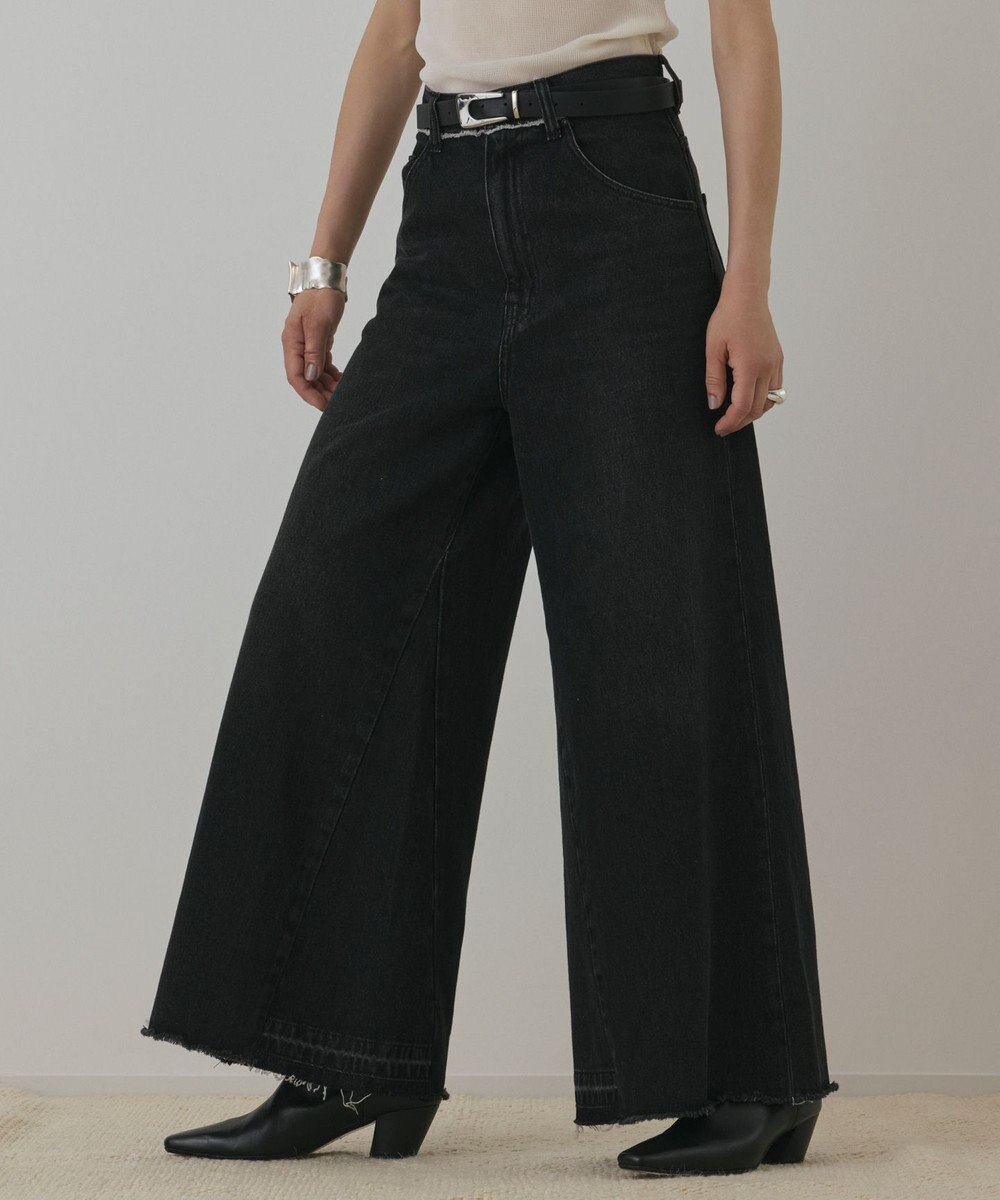 GRACE CONTINENTAL ハイウエストバギ－デニム 