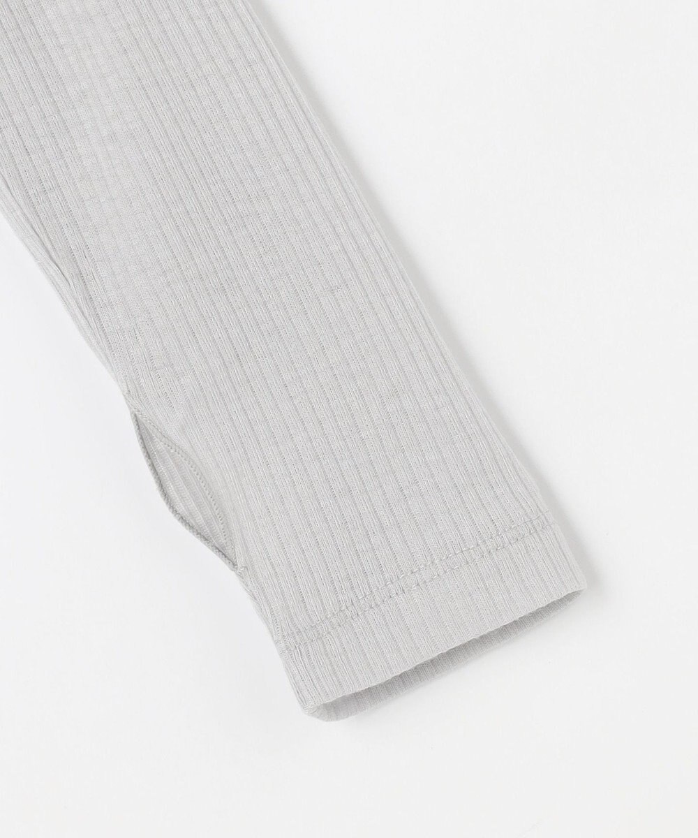 ANY L ウール混リブタートルネックカットソー 