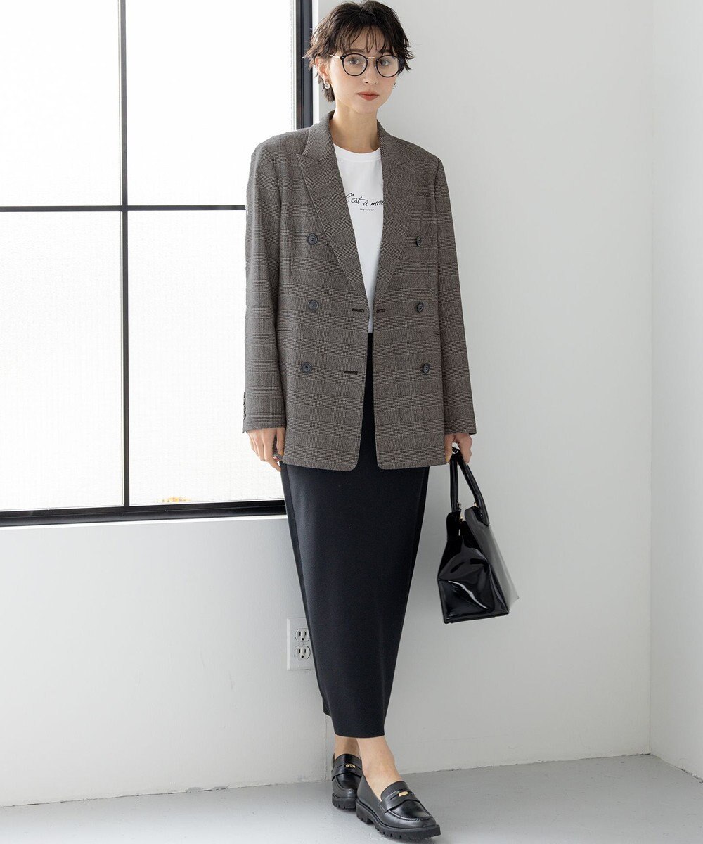 23区 S 【洗える/吊り干しOK】ヴィスコースストレッチ タイトスカート 