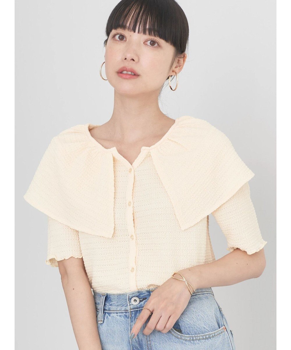 earth music&ecology ビッグカラーカットプルオーバー 