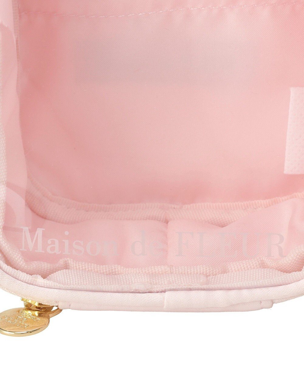 Maison de FLEUR ビジューリボンクリアポーチS 