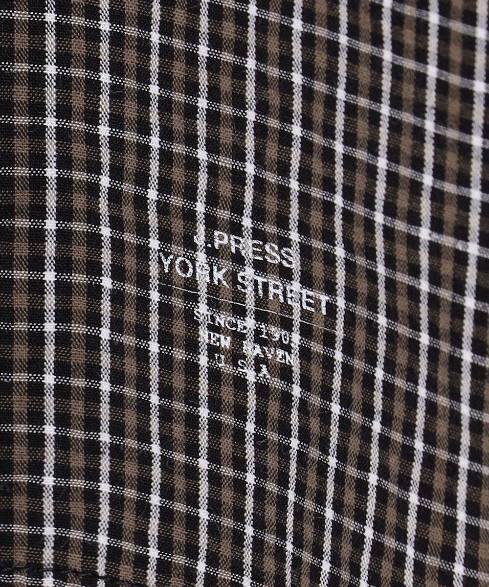J.PRESS YORK STREET 【UNISEX】ミニチェック クレイジーパターンシャツ 