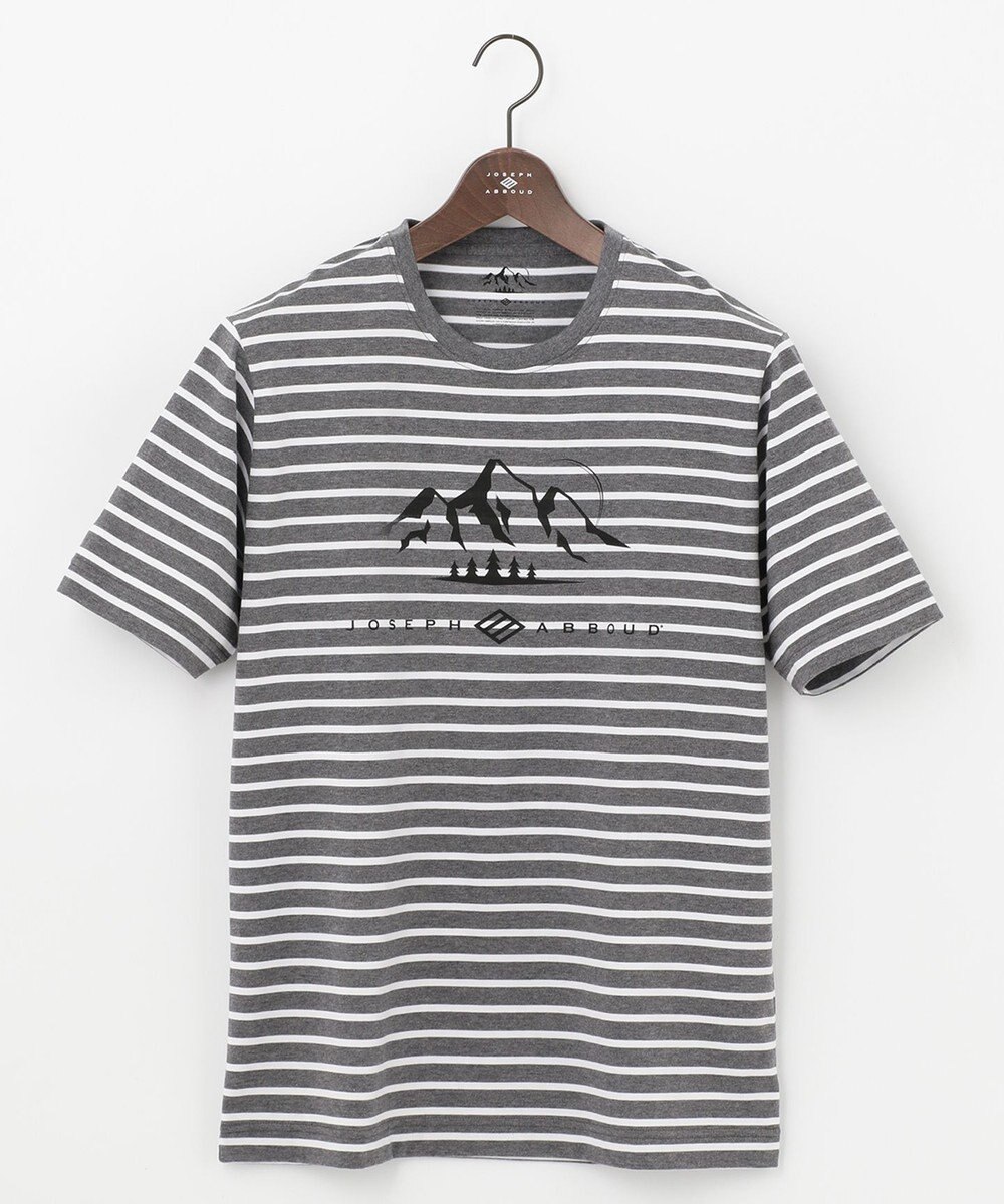 JOSEPH ABBOUD MOUNTAIN 【UNISEX】ギザンティ天竺ボーダー Tシャツ 