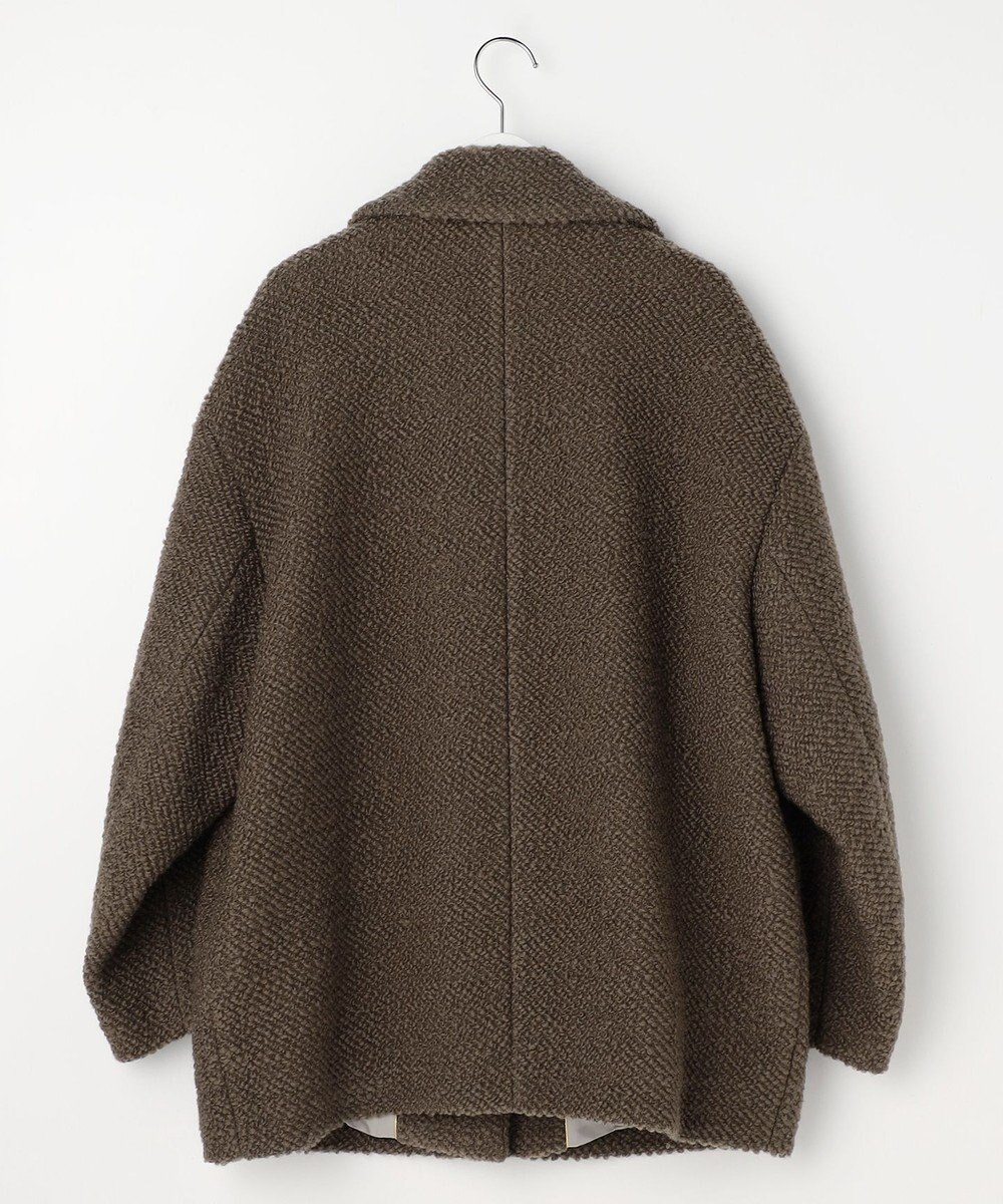 自由区 【カトリエムブーケ】manteau en relief コクーンシルエットツイードコート 