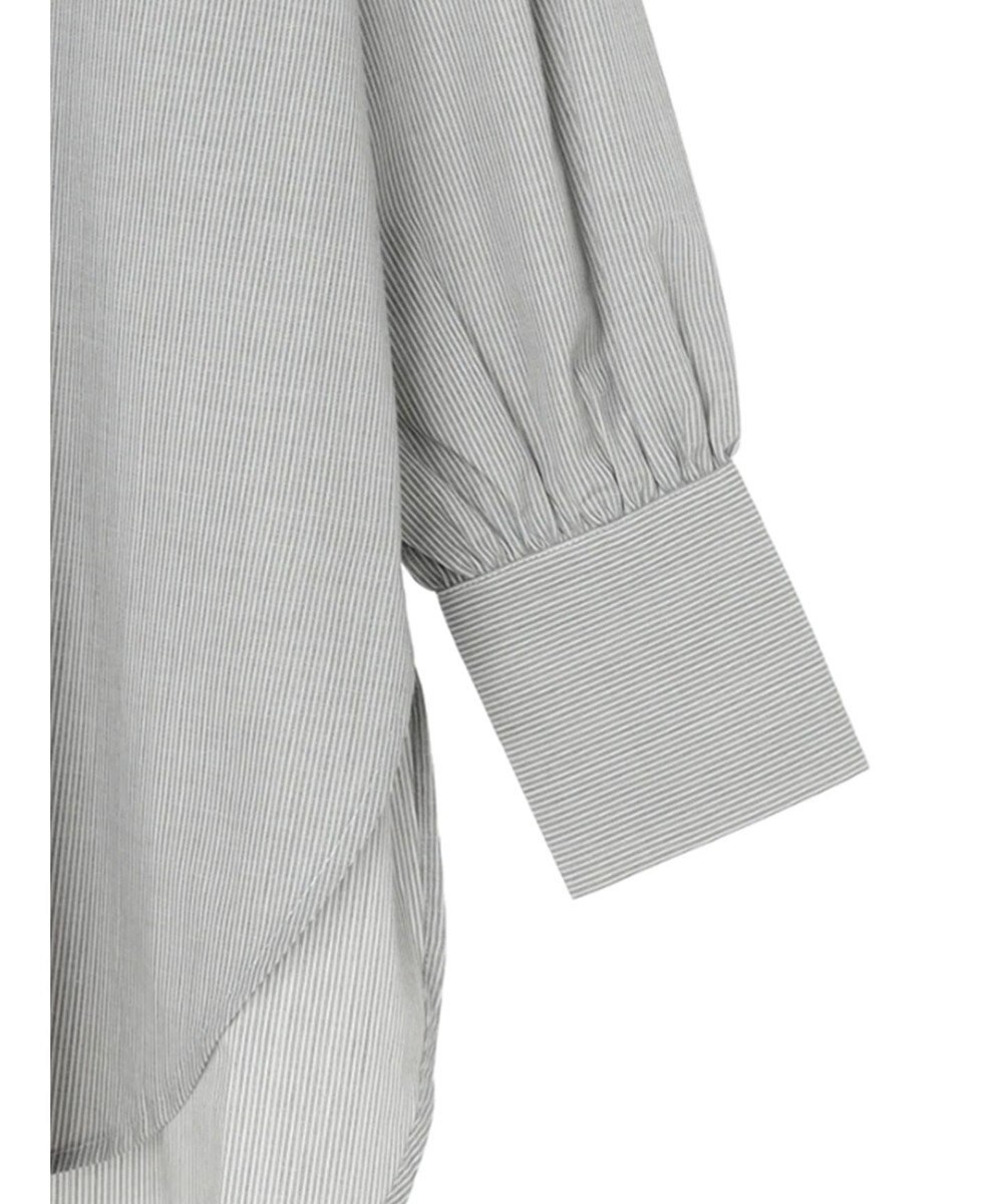 Green Parks イージーケアスタンドフリルシャツチュニック 