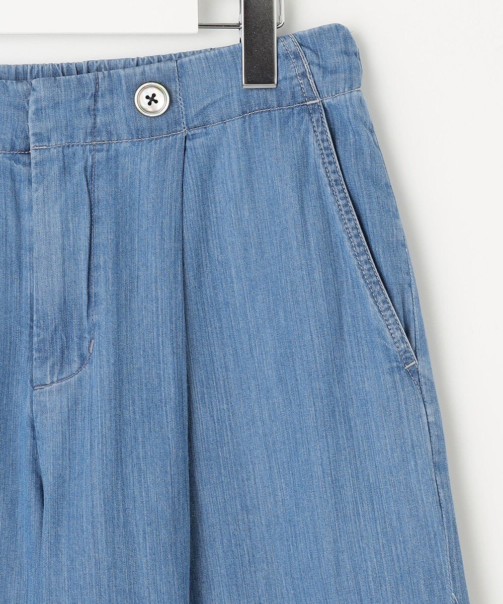 J.PRESS LADIES L 【洗える】5ozバージラコンパクト ワイド パンツ 