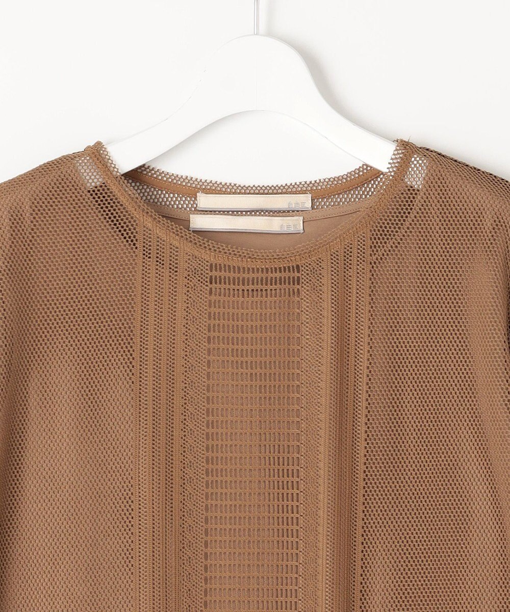 自由区 【洗える・XSサイズあり】レースEDGE Tシャツ＆インナータンクトップセット トップス 