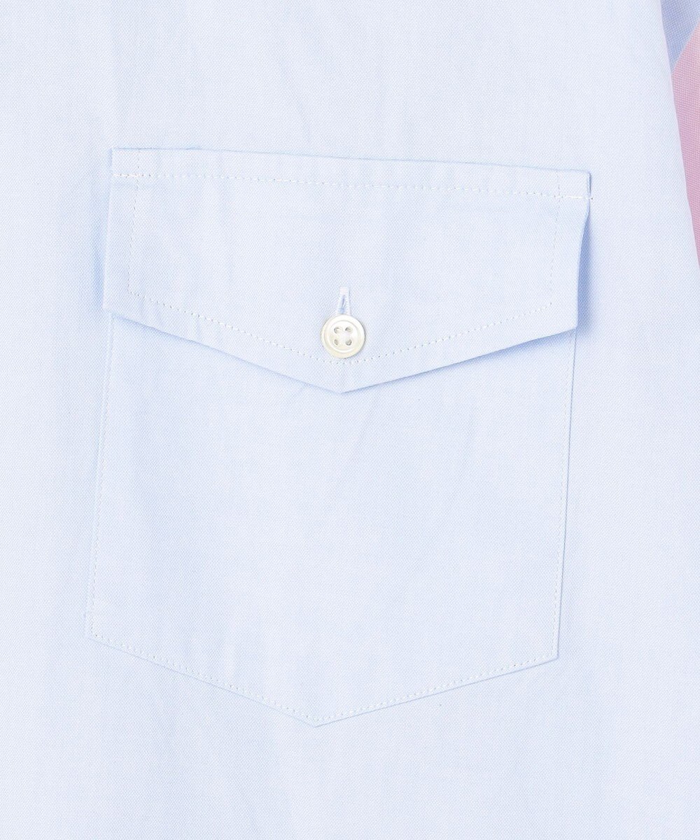 J.PRESS MEN 【J.PRESS ORIGINALS】【UNISEX】Crazy Oxford Half Sleeve Shirt / B.D. / Baggy-Fit 