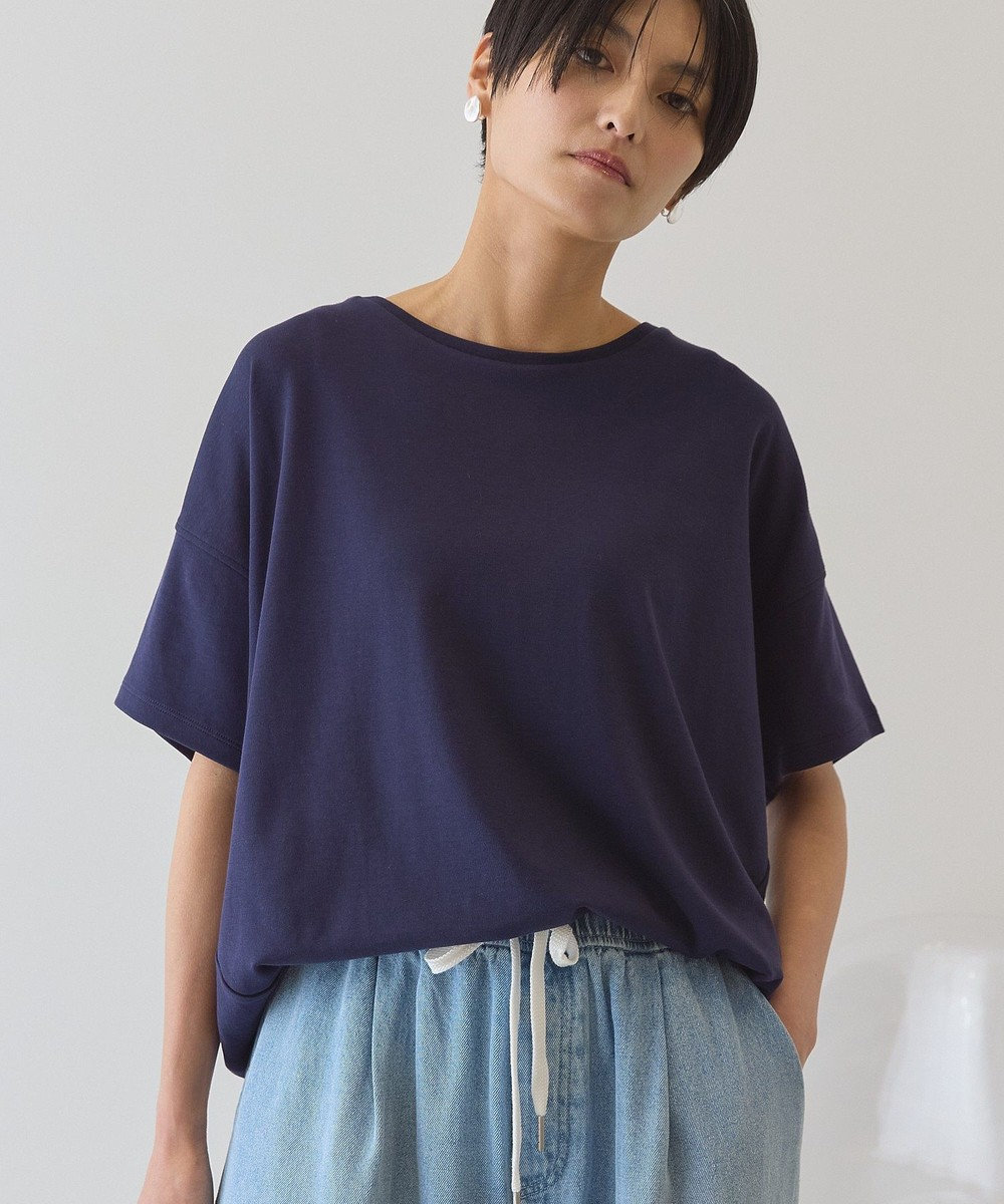 AMERICAN HOLIC 半袖コクーンカットプルオーバー 