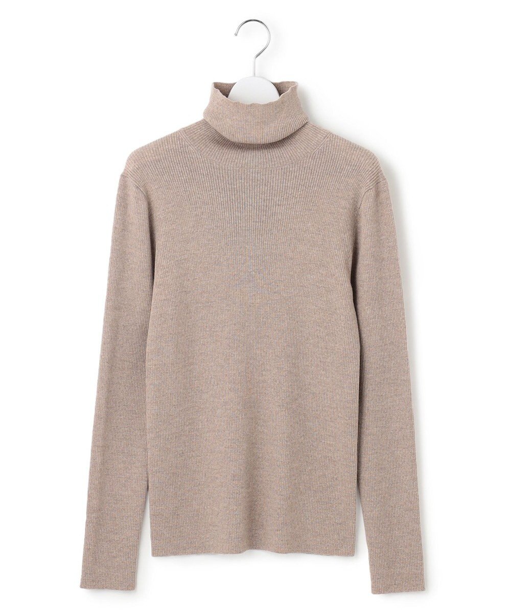 23区 【Oggi1月号/CLASSY.11月号掲載】ウーステッドウール リブタートルネック ニット 