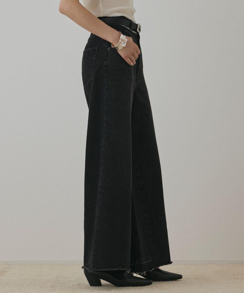 GRACE CONTINENTAL ハイウエストバギ－デニム 