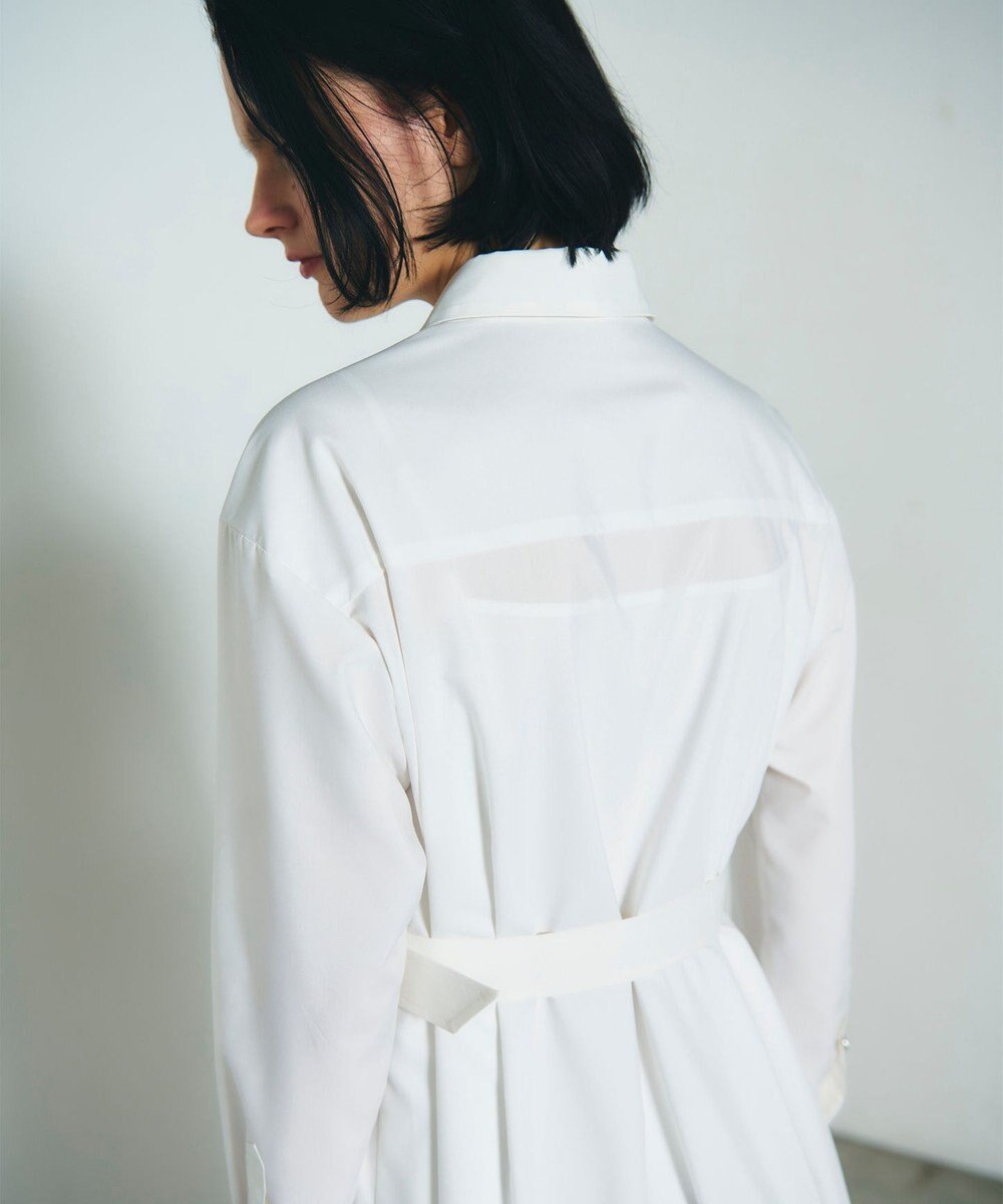 GRACE CONTINENTAL 刺繍ヘムシャツワンピース 