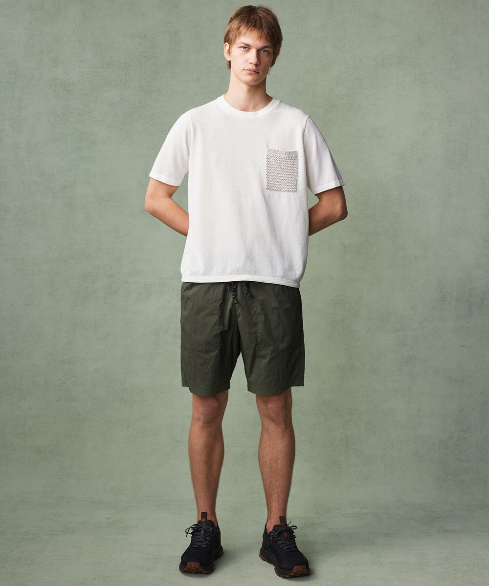 JOSEPH ABBOUD MOUNTAIN 【エコ素材・軽量・通気性・速乾性】ペーパーヤーンニット Ｔシャツ 