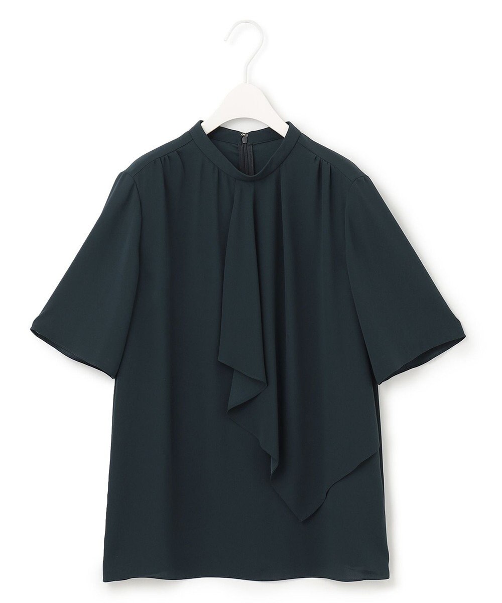 ICB 【洗える】 Back Satin Amunzen フリルブラウス 