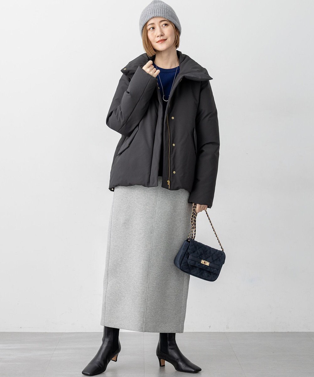 23区 L 【一部店舗限定/滝沢眞規子さん着用/撥水加工】ミリタリー Aライン ダウンコート 
