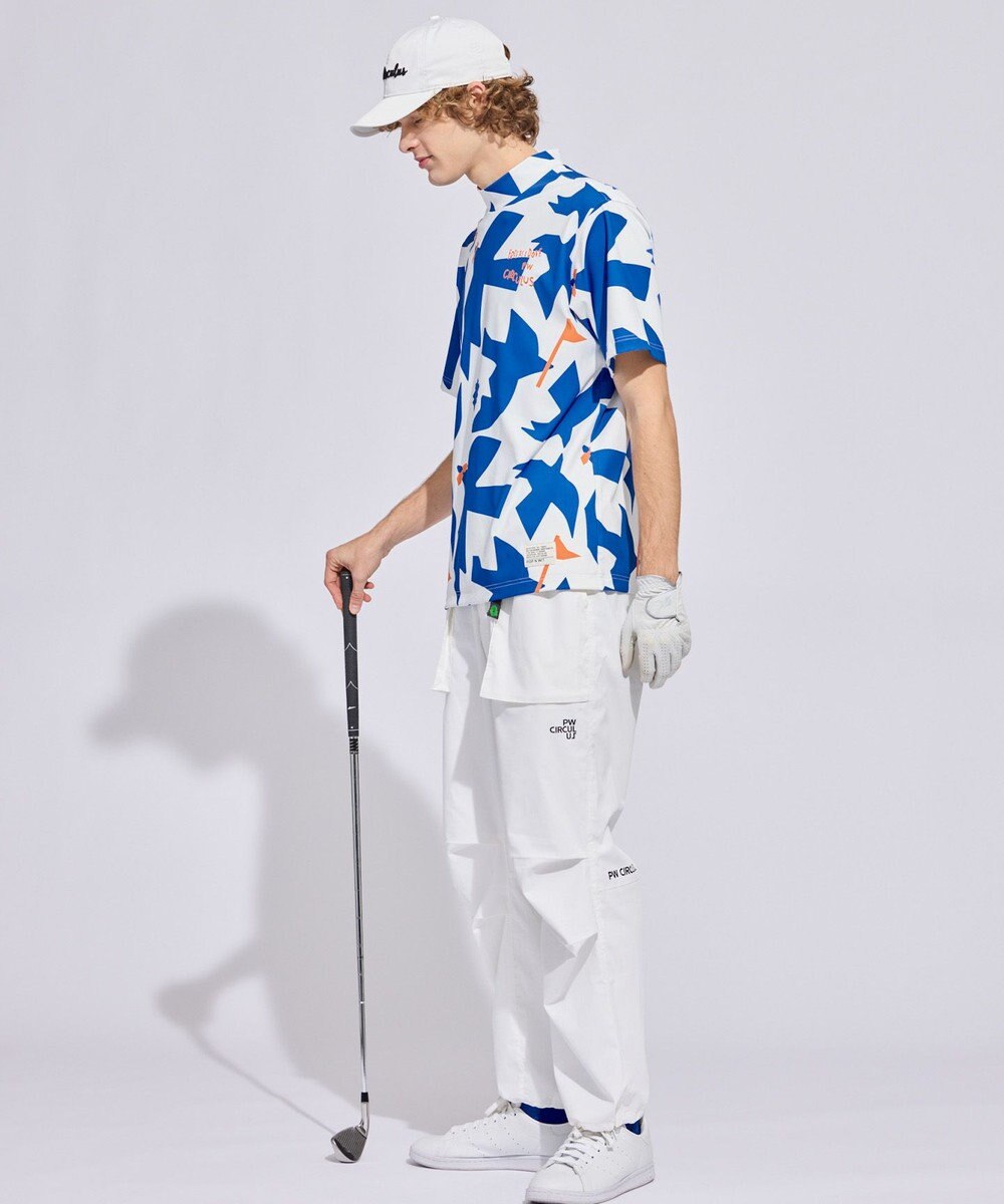 PW CIRCULUS 【MEN】ＤＯＶＥ柄モックネック ゴルフ 