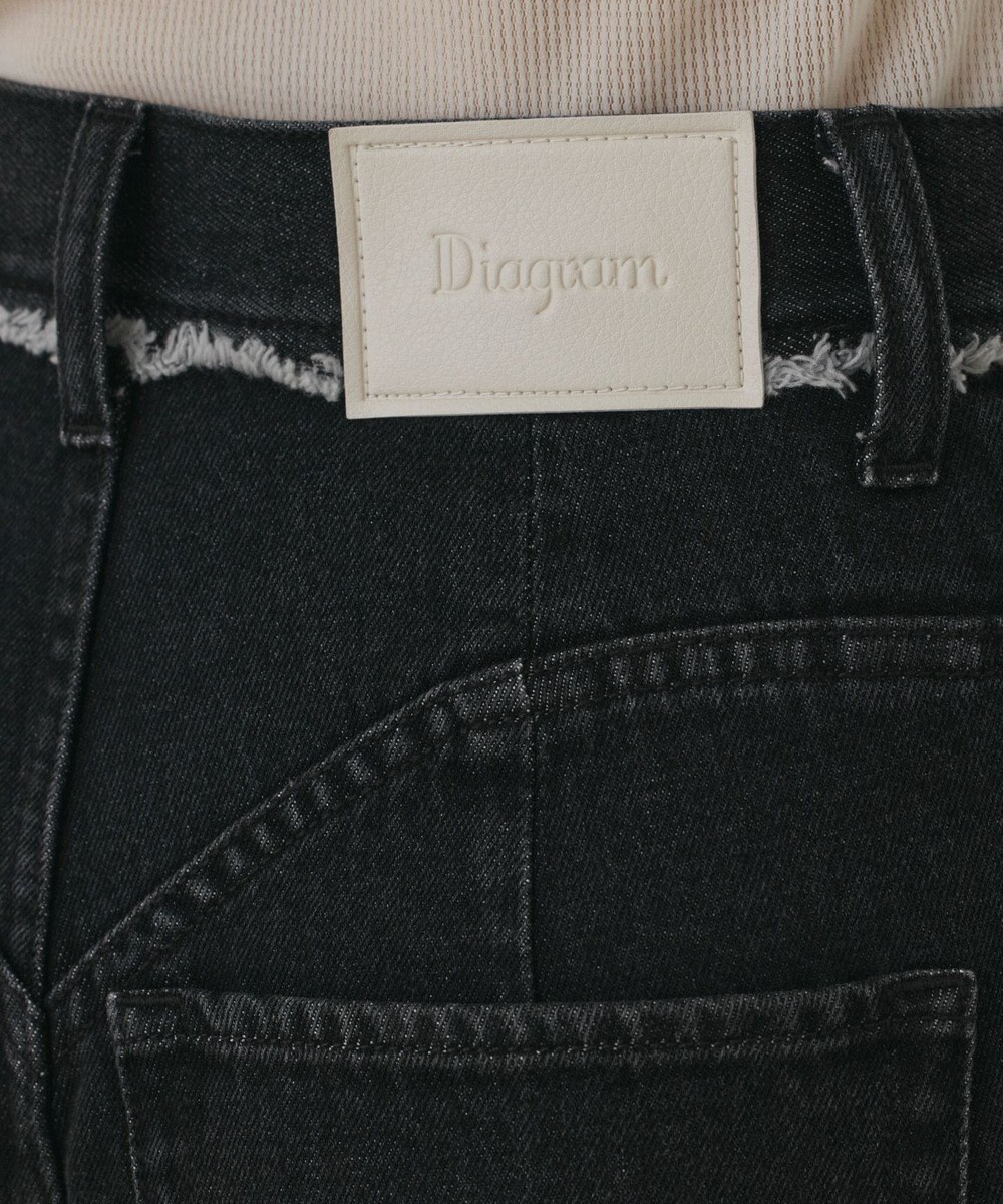 GRACE CONTINENTAL ハイウエストバギ－デニム 