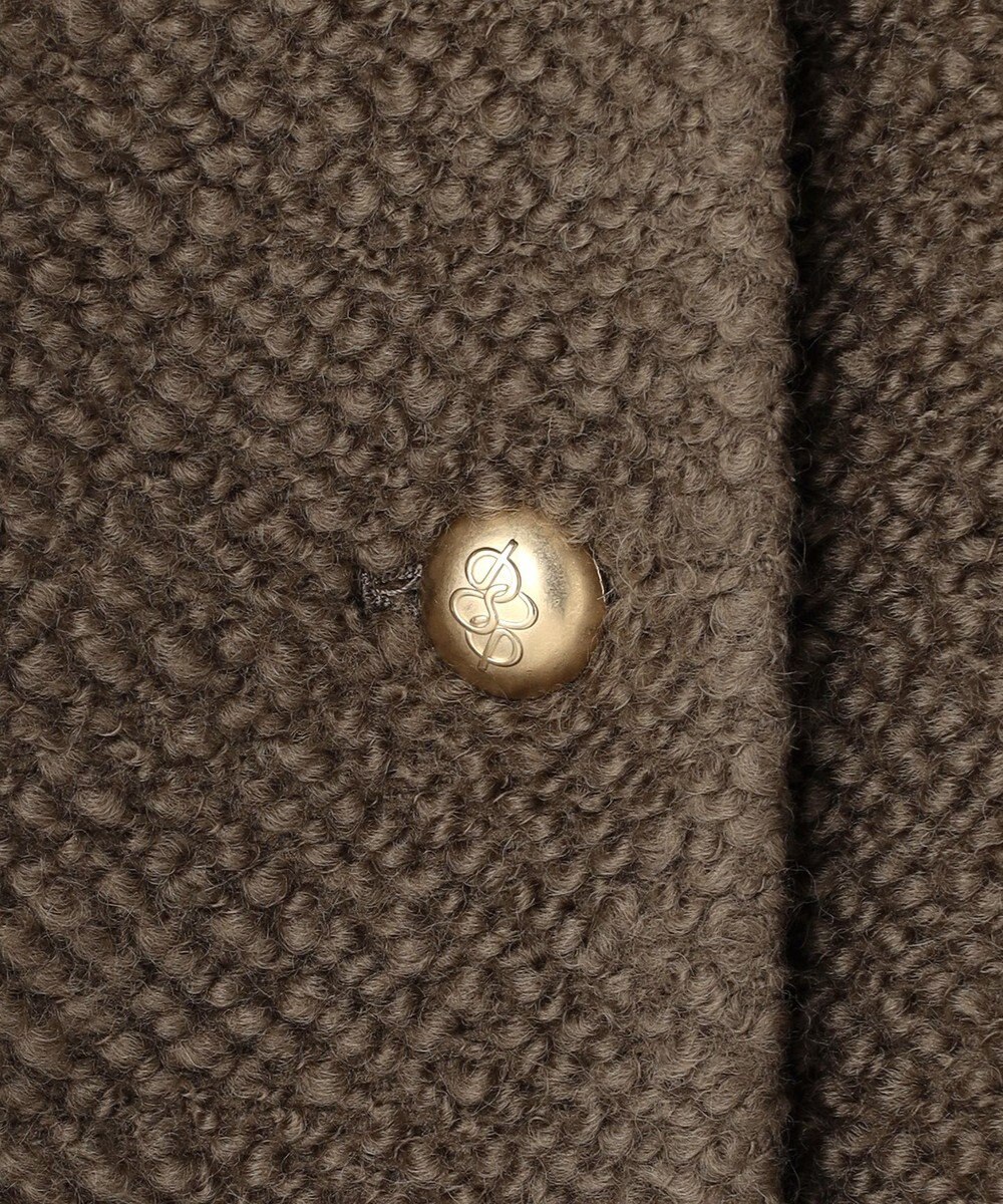 自由区 【カトリエムブーケ】manteau en relief コクーンシルエットツイードコート 