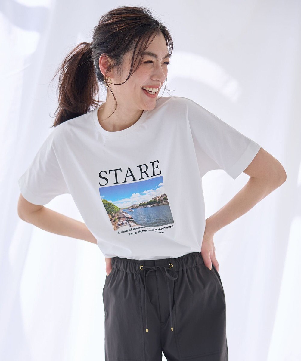 ANY L オーガビッツロゴ・フォトTシャツ 